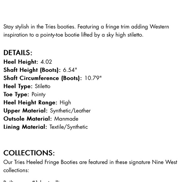 Nine West Ivory Fringe Booties - Picture 6 of 6